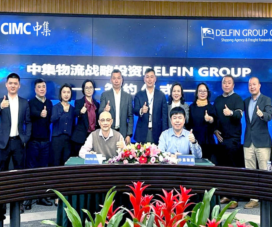 CIMC Logistics y Delfin Group firmaron un acuerdo de integración estratégica
