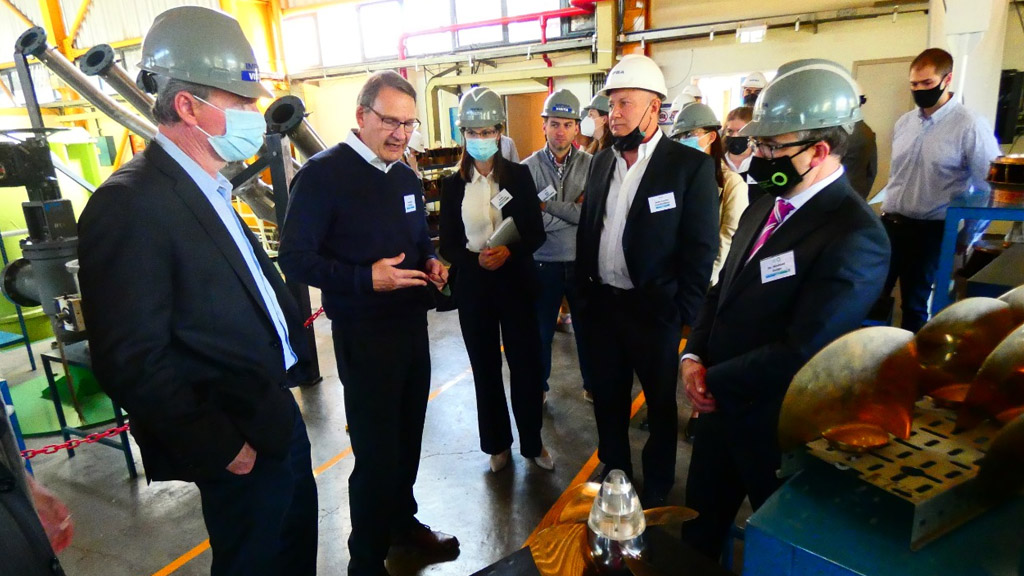 Directivos de Fortescue visitaron la planta de Impsa por el proyecto de hidrógeno verde