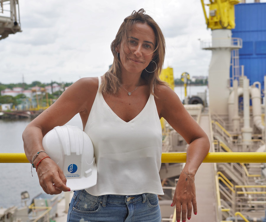 Carla Monrabal cumple dos años de gestión al frente del Puerto Dock Sud