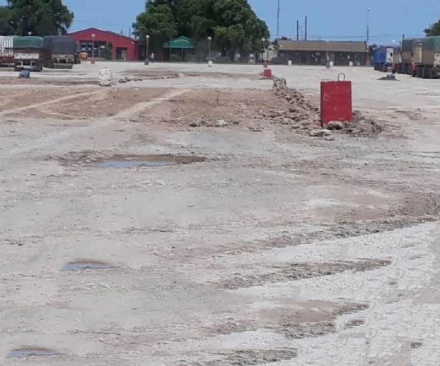 Remodelarán la playa de estacionamiento para camiones en Puerto Quequén