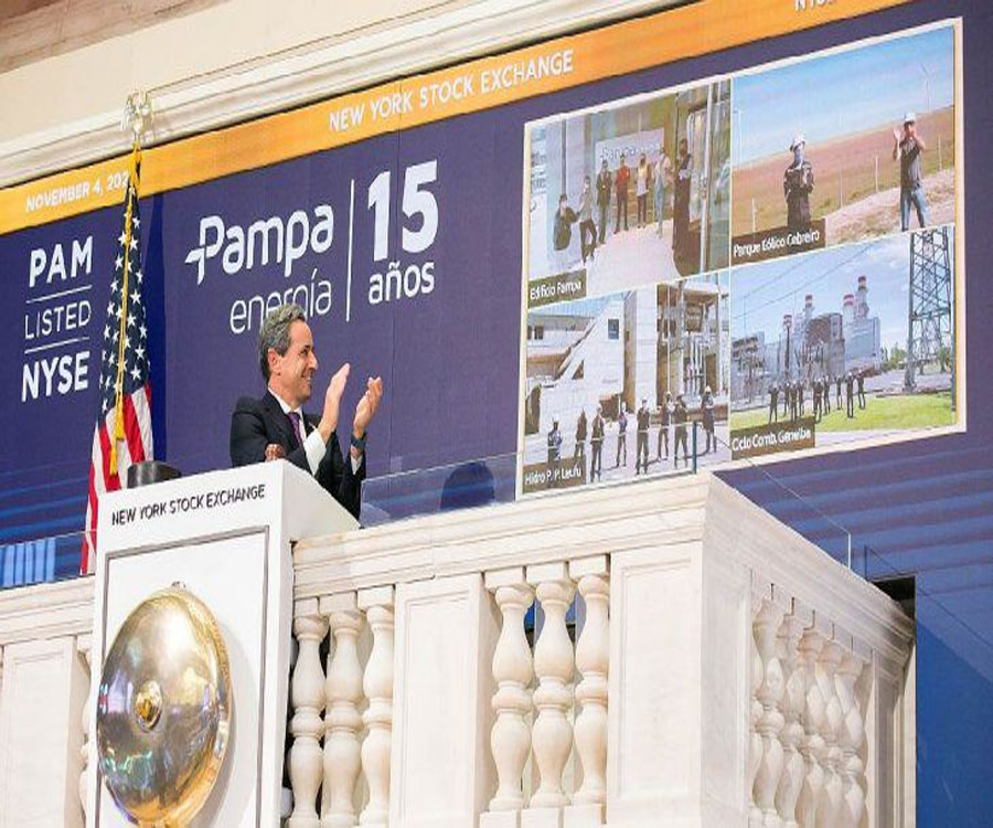 La empresa Pampa Energía festejó sus 15 años con un toque de campana en Wall Street