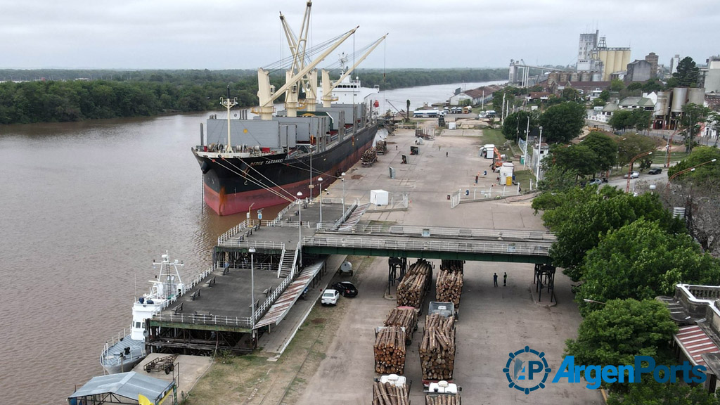 Interés chino por exportar madera desde el puerto de Concepción del Uruguay
