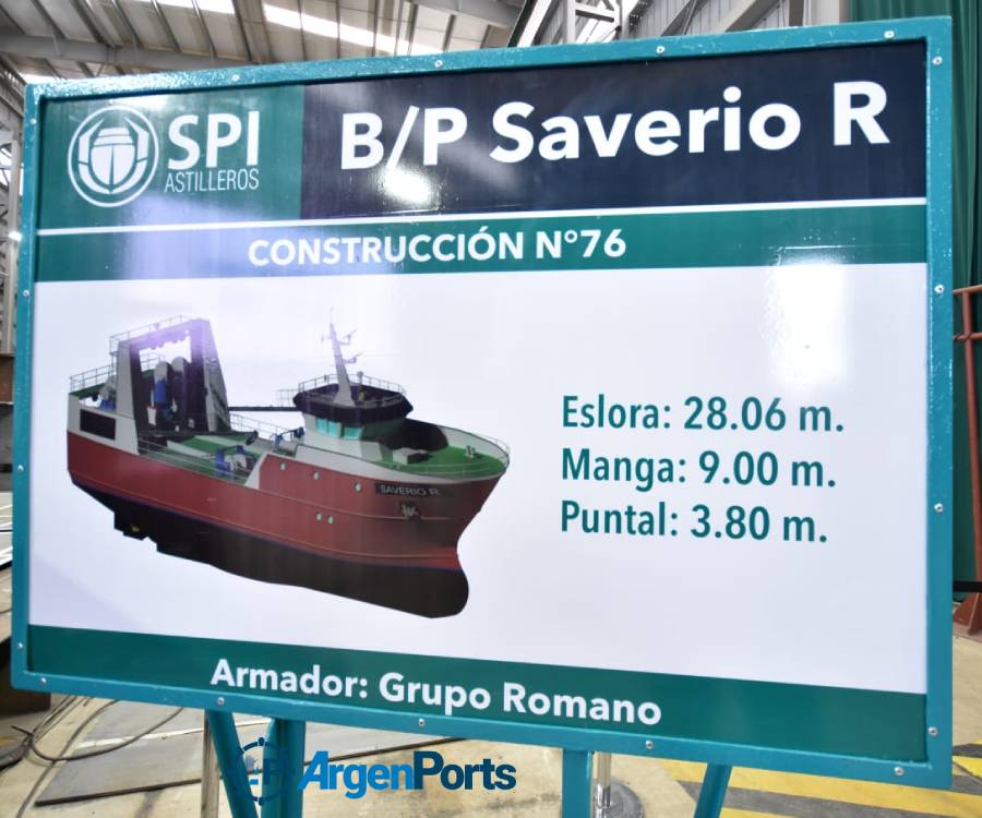 SPI Astilleros y el Grupo Romano iniciaron la construcción del pesquero “Saverio R”