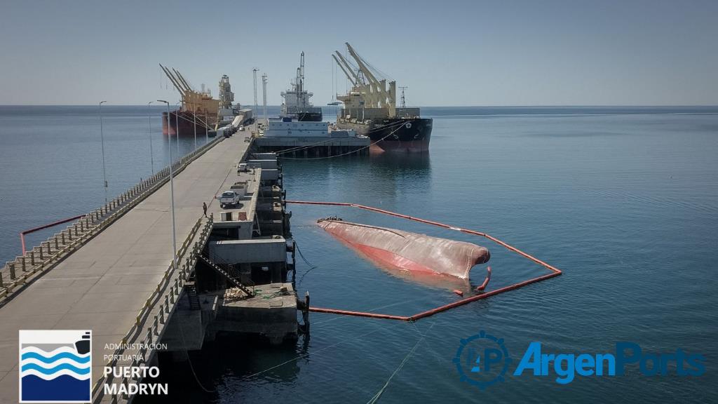 Puerto Madryn: El puerto busca resolver la situación del pesquero hundido Pescargen IV