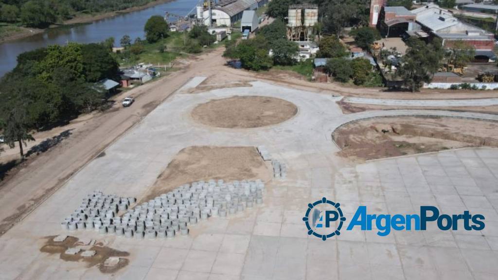 Etapa final de las obras en el acceso al puerto de Barranqueras
