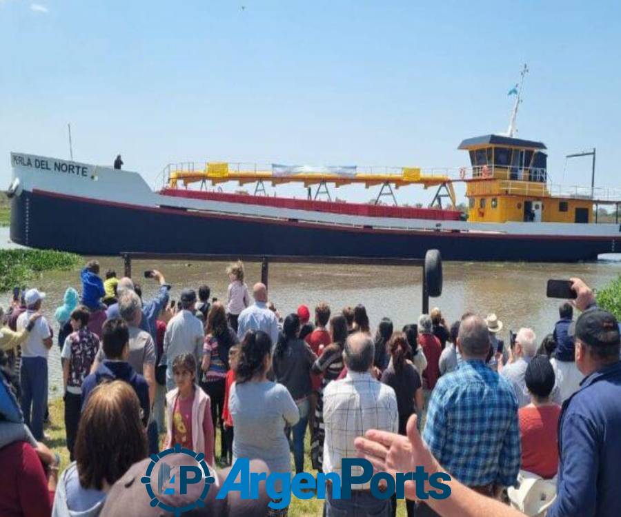 Mirá cómo es el Perla del Norte, el primer buque arenero eléctrico argentino