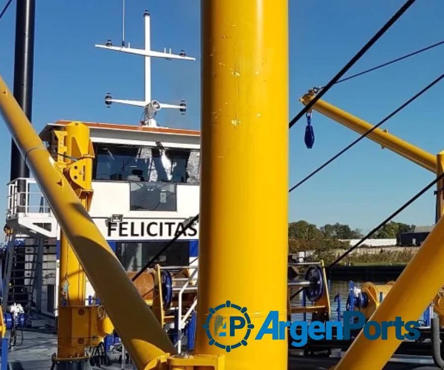 This is Felicitas, the dredger built by Damen for an Argentine company