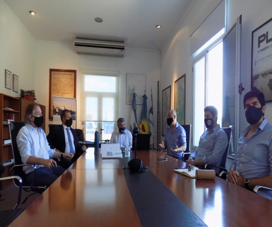 Importante visita de autoridades de Nación y Provincia al puerto La Plata