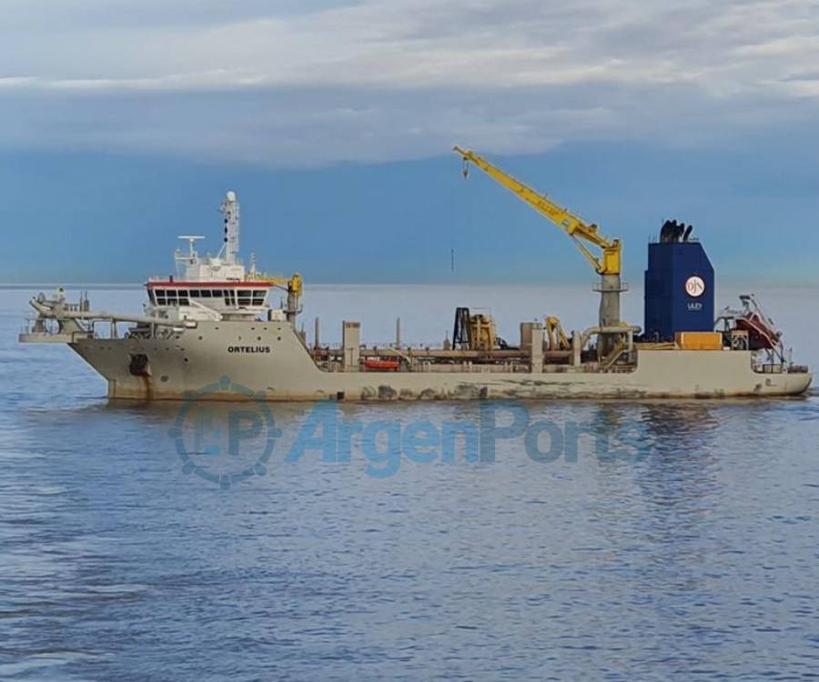 Jan de Nul finalizó el mantenimiento del canal de acceso al puerto de Bahía Blanca