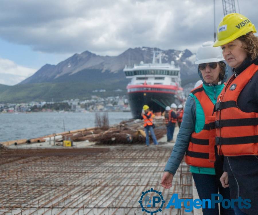 En fotos: así avanza la ampliación del puerto de Ushuaia