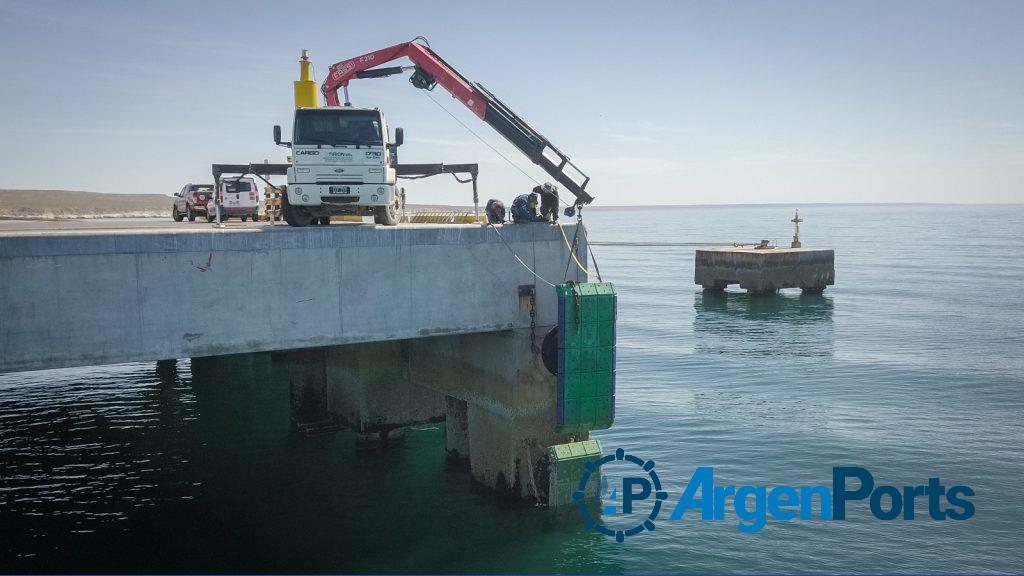 Puerto Madryn: están en marcha las obras de mejoramiento en los muelles