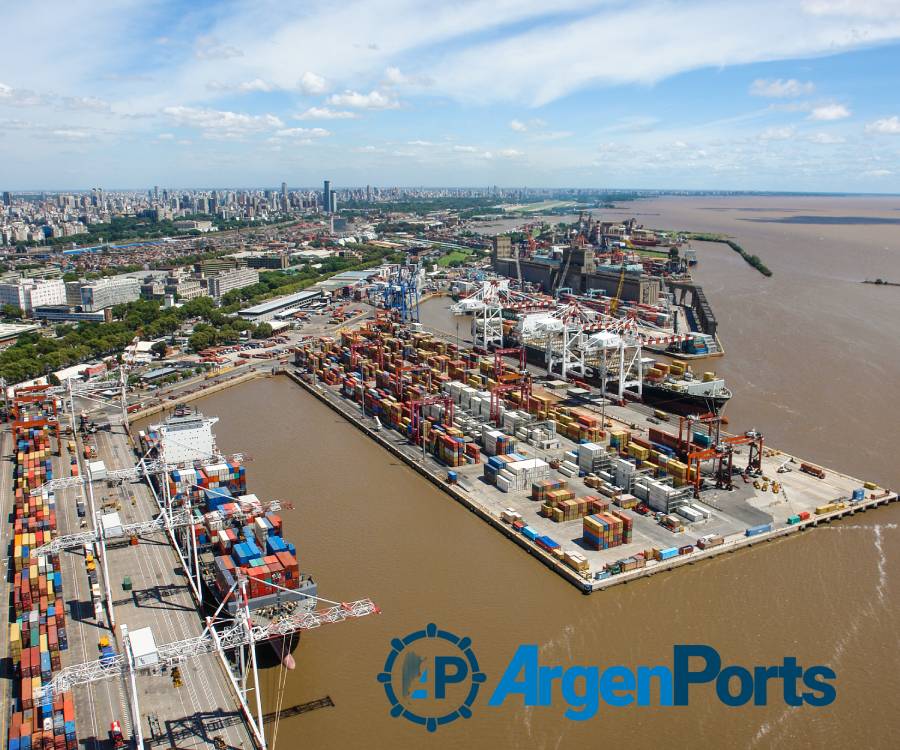 El Puerto de Buenos Aires aumentó sus cargas totales y número de contenedores
