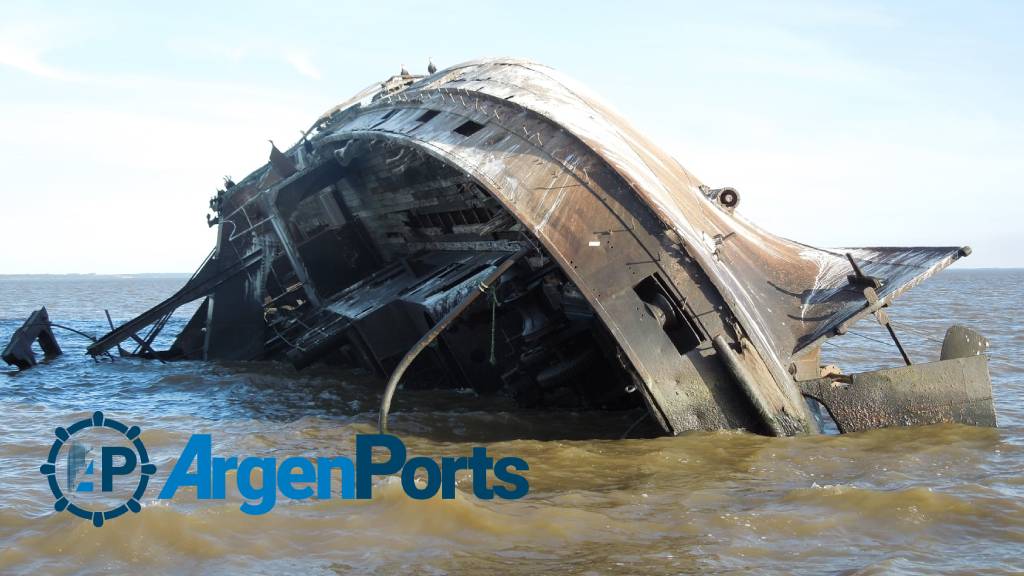 Preocupa el derrame de combustible de una draga hundida, hace 63 años, en el río Uruguay