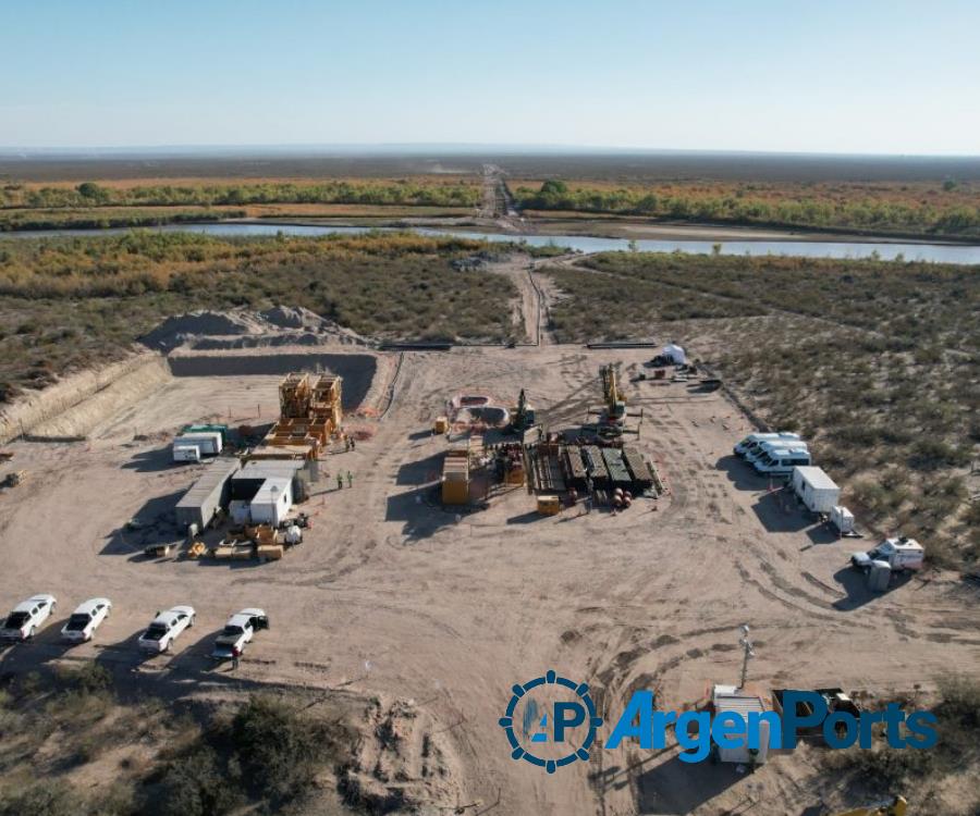 Gasoducto Kirchner: avanza la perforación por debajo del río Colorado