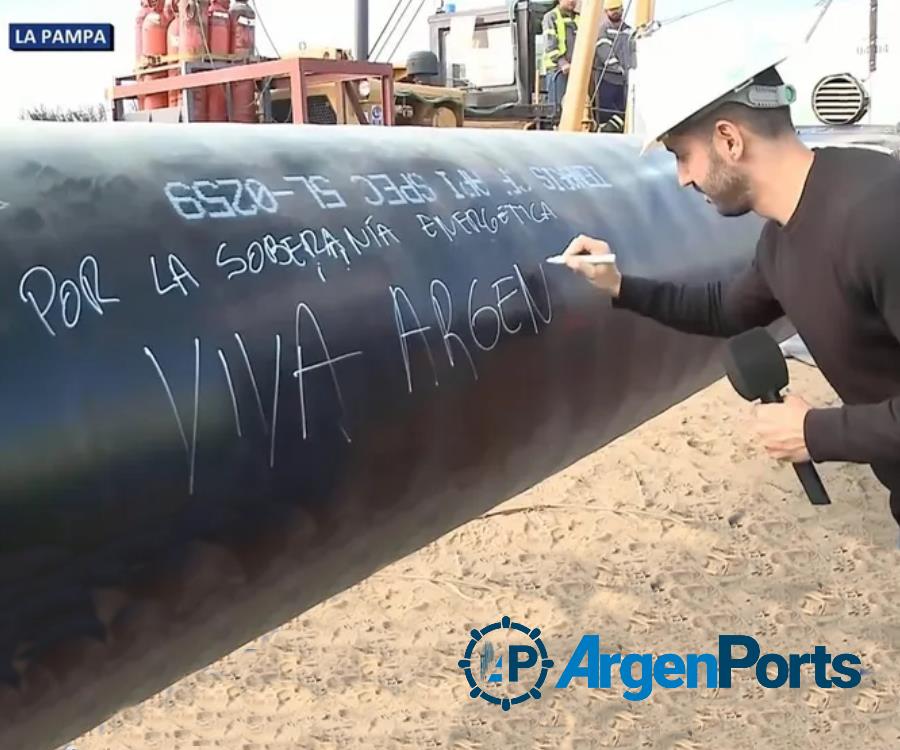 Realizaron en La Pampa la última soldadura en el Gasoducto Néstor Kirchner