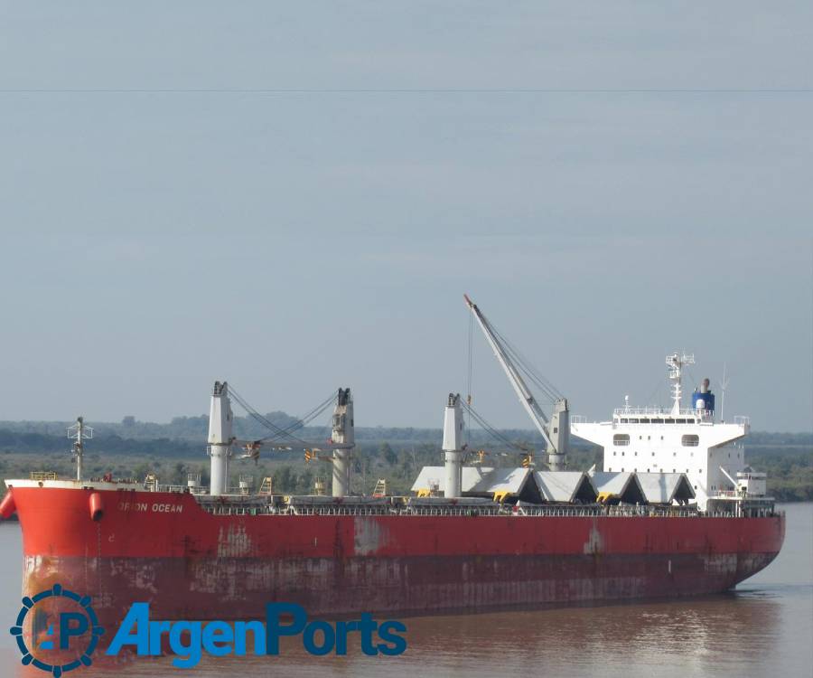 Un buque granelero varó en el río Paraná e interrumpe la navegación