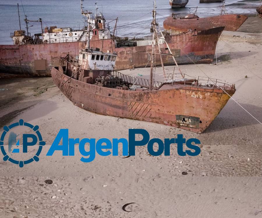 Histórico contrato en Puerto Madryn: otros tres pesqueros varados irán a desguace