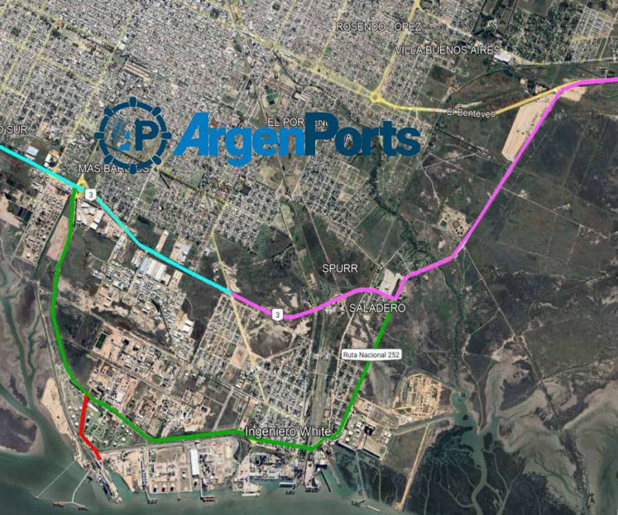 El puerto de Bahía Blanca avanza para mejorar su red de accesos viales