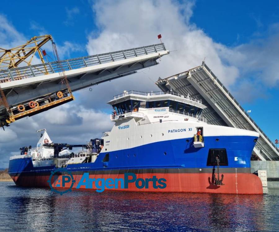 Zarpó el Patagón XI, el barco de transporte de peces más grande de Latinoamérica