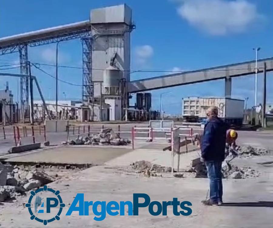 En previsión de un 2024 muy intenso, puerto Quequén prepara sus accesos