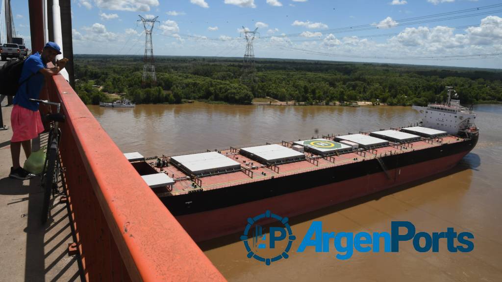 Nuevas fotos y video: definen cómo mover el buque que chocó en Zárate Brazo Largo