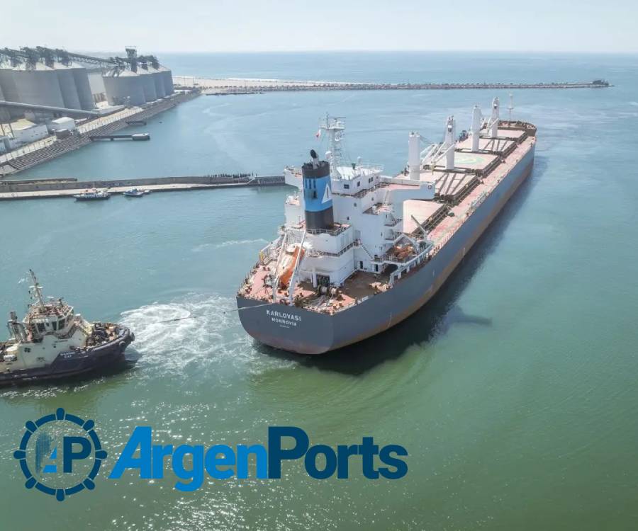 Puerto Quequén cierra febrero con récord histórico en exportaciones de los últimos 7 años
