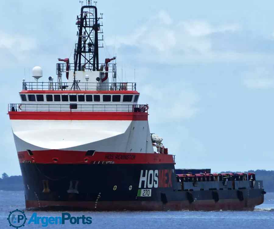 Ya amarró en Mar del Plata un nuevo buque de apoyo para la exploración offshore