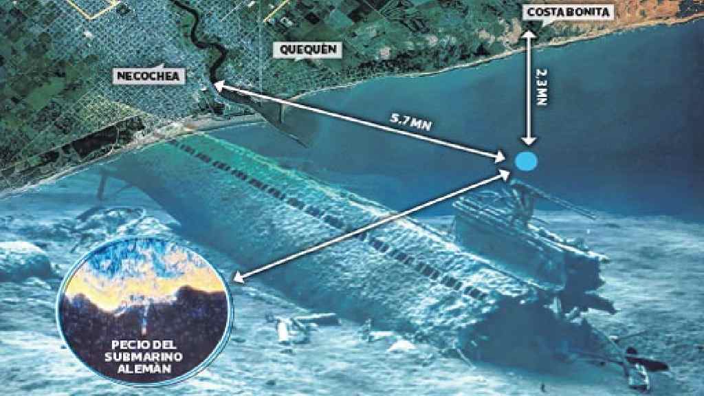 Una expedición confirmó que los restos hallados en Quequén son de un submarino alemán