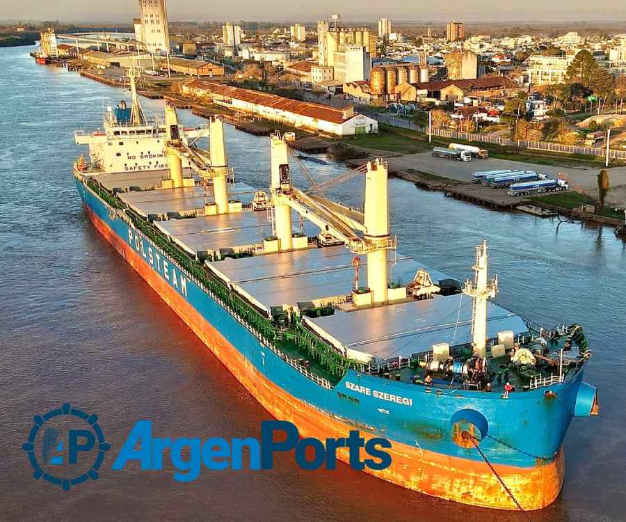 Primera exportación de harina de soja sustentable desde un puerto entrerriano