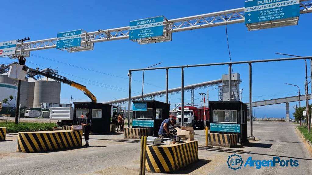 Puerto Quequén moderniza la infraestructura de seguridad de sus accesos terrestres