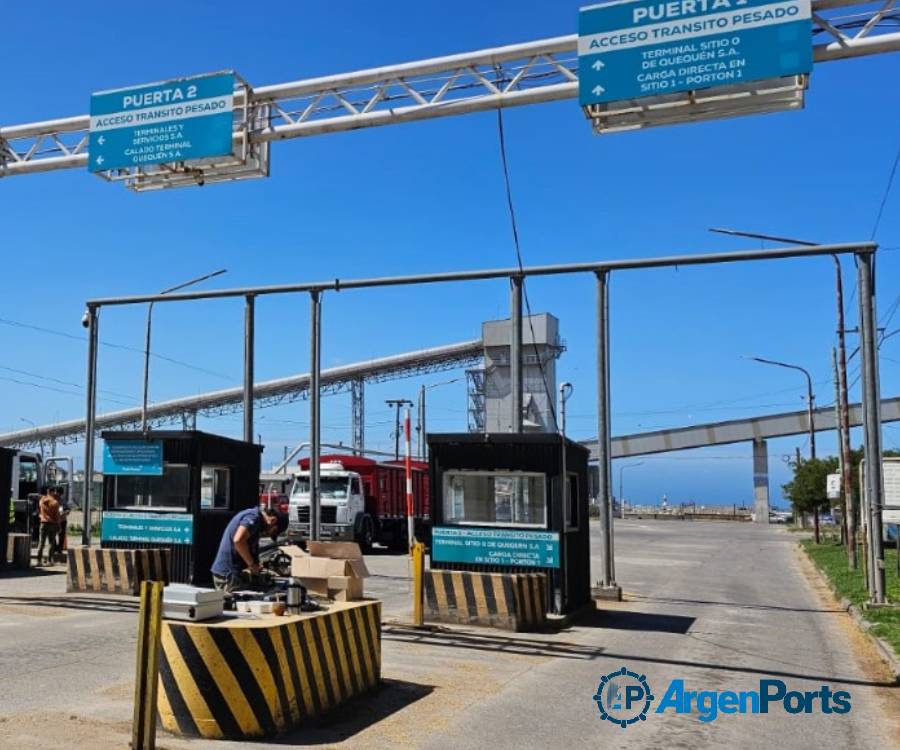 Puerto Quequén moderniza la infraestructura de seguridad de sus accesos terrestres