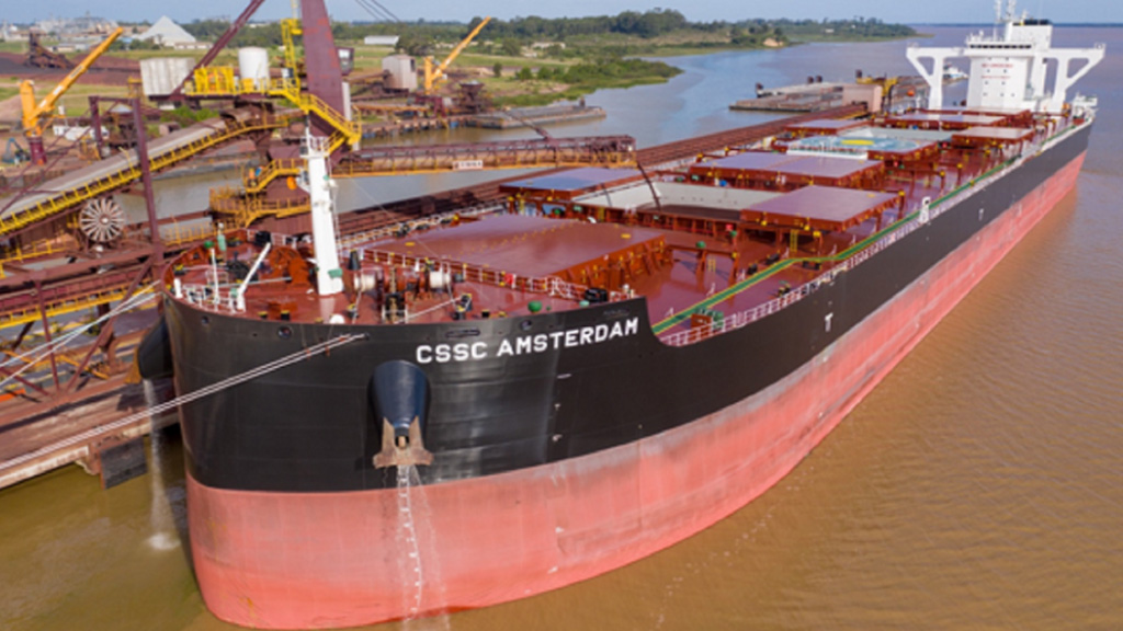 Optimismo en Uruguay por la llegada de buques cada vez más grandes a Nueva Palmira
