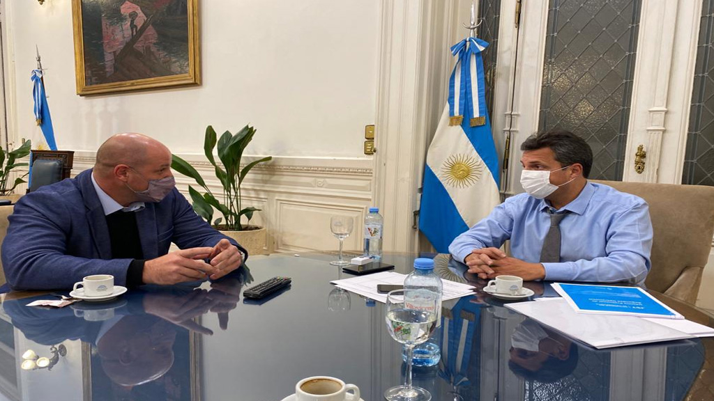 Sergio Massa y Leonardo Salom analizaron mejoras en los puertos argentinos