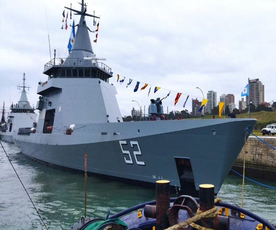En fotos y videos: la Armada Argentina incorporó al patrullero oceánico Piedrabuena