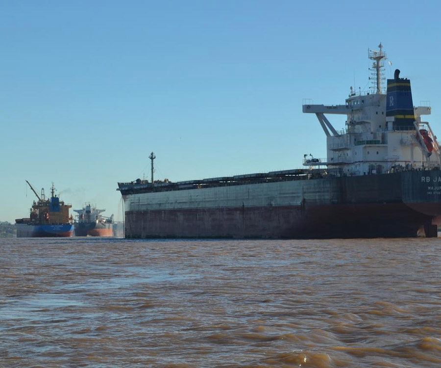Alerta de Prefectura para capitanes de buques y prácticos por la bajante del Paraná